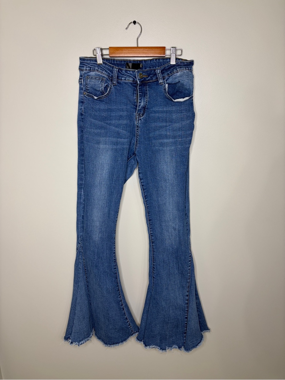 L&B Western Women’s Flare Jeans with Raw Hem 14